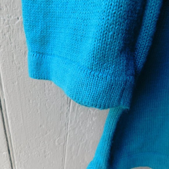 🌿 Electric Blue Sweater Hoodie Tunic - Picture 11 of 14